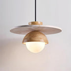 Ritta Pendant Light Glass Globe Travertine - Neutralighting