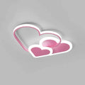 Sydämenmuotoinen lastenhuoneen kattovalaisin LED-valolla, PetalGlow