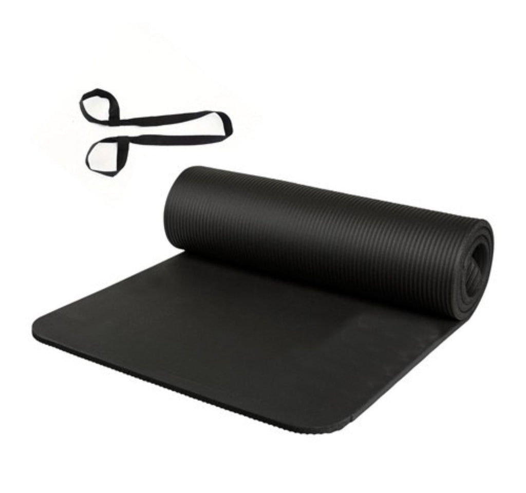 Compacte yogamat met draagriem en antislipoppervlak voor comfort en bewegingsvrijheid | Fioriscas