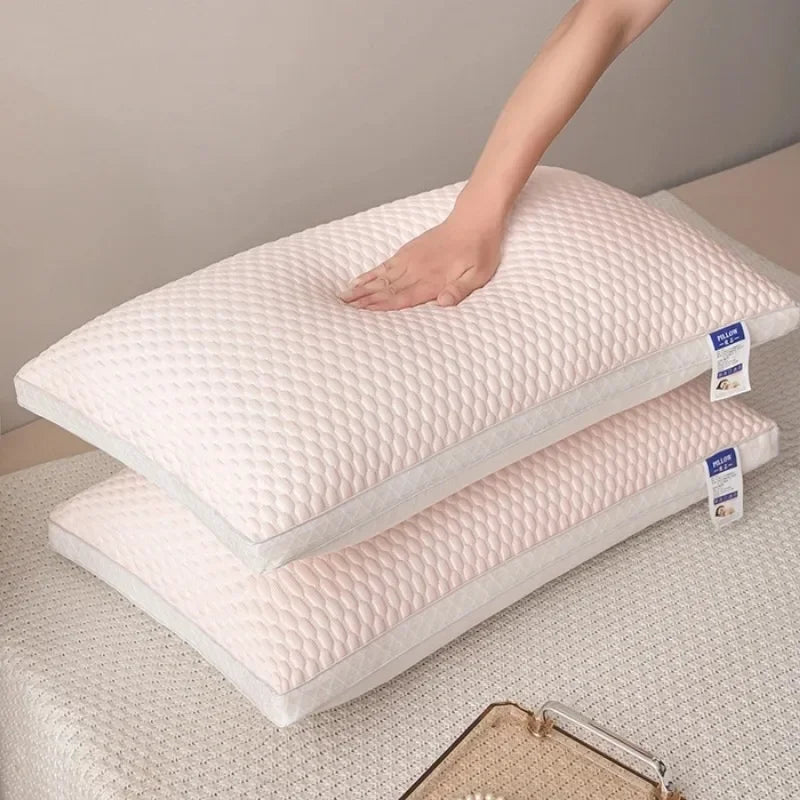 KühlKissen 3D - Atmungsaktives Nackenstützkissen mit Massageeffekt für Erholsamen Schlaf 4