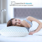 Almohada refrigerante ajustable para dormir con confort personalizado | Fioriscas