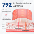 Großes Rotlichttherapie-Pad – 792 LEDs, 36 W für den gesamten Rücken und die Taille | Fioriscas