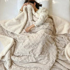 Cozy Wool Blanket for Home and Office - Fioriscas
