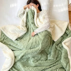 Cozy Wool Blanket for Home and Office - Fioriscas