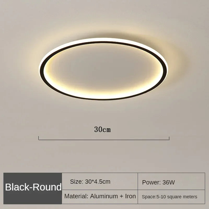 SkagaNova dæmpbar LED-loftslampe, skandinavisk aluminium og akryl