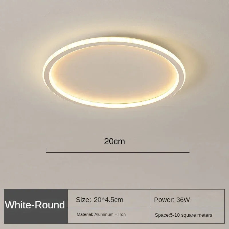 SkagaNova dæmpbar LED-loftslampe, skandinavisk aluminium og akryl