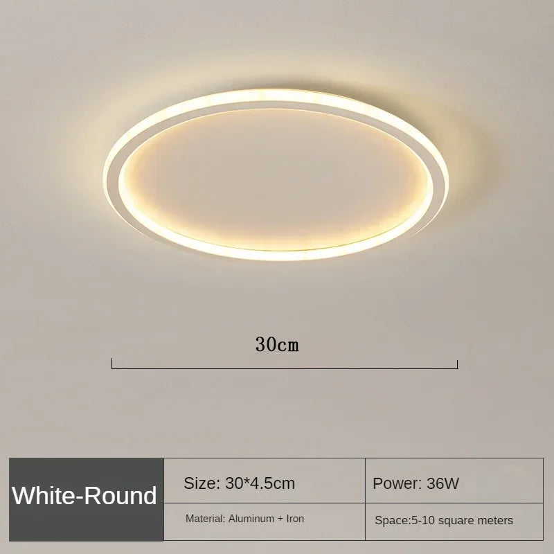 SkagaNova dæmpbar LED-loftslampe, skandinavisk aluminium og akryl
