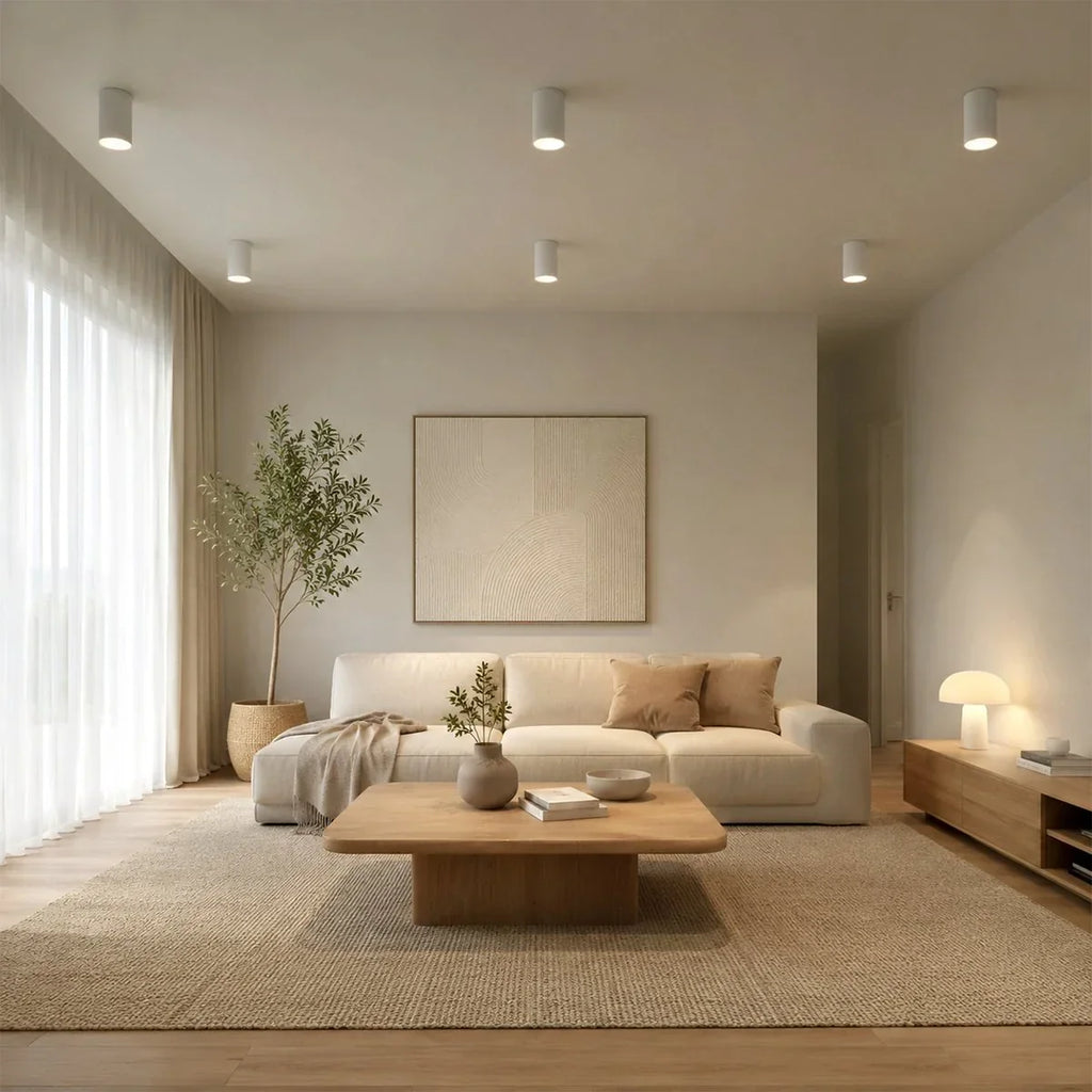 AuroraRidge LED válcové stropní svítidlo černý povrch