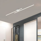 Ultra-Slim LED Semi-Flush Ceiling Light in Aluminum, LumenVale