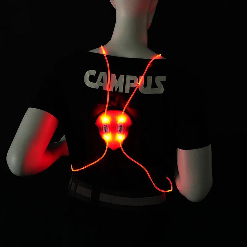 Gilet LED riflettente per corsa, ciclismo e camminata - Fioriscas