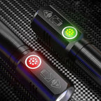 Type-C rechargeable LED flashlight with 100000 lumens for outdoor use - Fioriscas