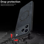 MagSafe-fodral i premiumläder för iPhone 11-17-serien - Fioriscas