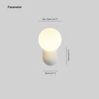 Lampada da parete moderna a LED Valentina in resina e vetro per camera da letto/soggiorno | Fioriscas