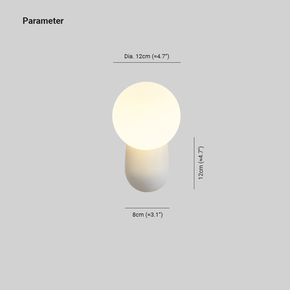 Lampada da parete moderna a LED Valentina in resina e vetro per camera da letto/soggiorno | Fioriscas