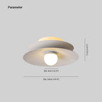 Arisha Modern Flush Mount Ceiling Light White Red Black Metal Balcony | Fioriscas