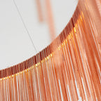 Arisha kvastkæde art deco pendellampe sølv/guld stue/gang | Fioriscas