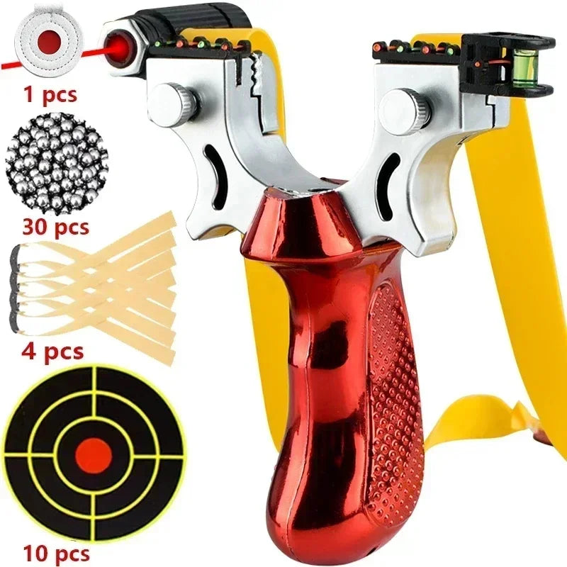 Fionda da esterno con livella integrata, mirino a LED e impugnatura antiscivolo