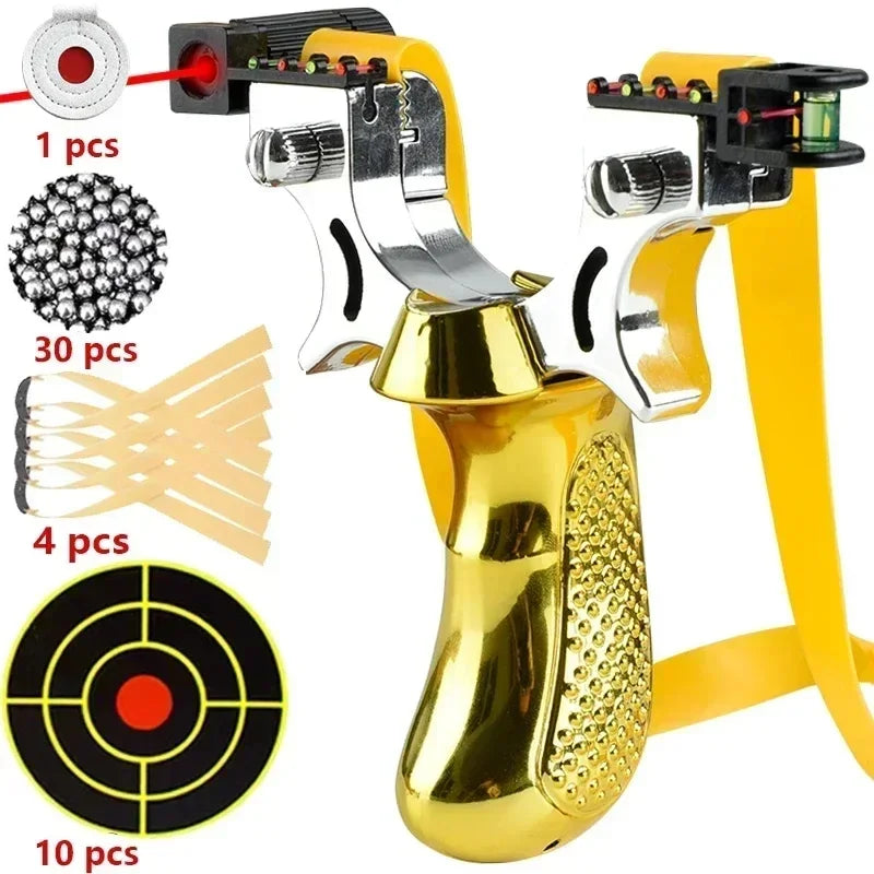 Fionda da esterno con livella integrata, mirino a LED e impugnatura antiscivolo