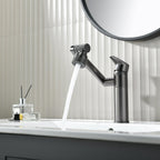 Rotating-Head Single-Hole Sink Faucet, Corrosion-Resistant Finish