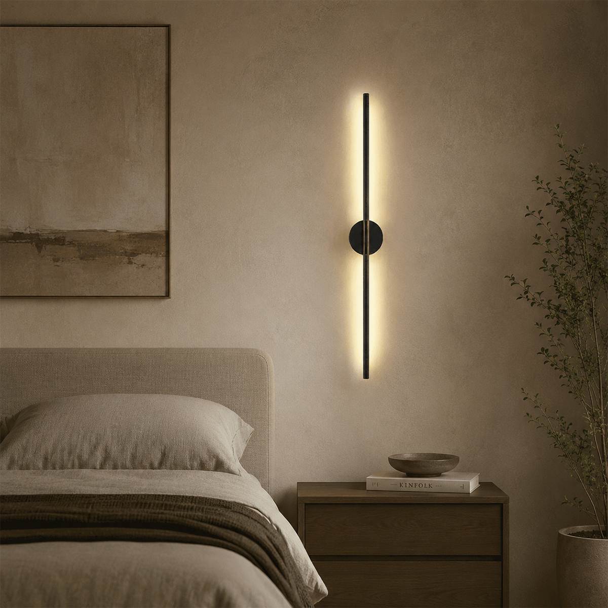 Opaline LED cső fali lámpa alumíniumból modern hangulathoz  