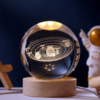 Celestialglow - trójwymiarowa lampa-globus z pokazem prawdziwych scen planetarnych dla miłośników gwiazd | Fioriscas