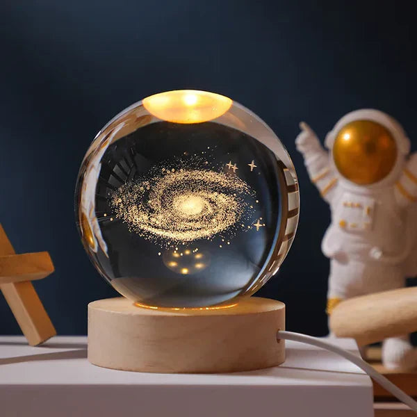Celestialglow - trójwymiarowa lampa-globus z pokazem prawdziwych scen planetarnych dla miłośników gwiazd | Fioriscas