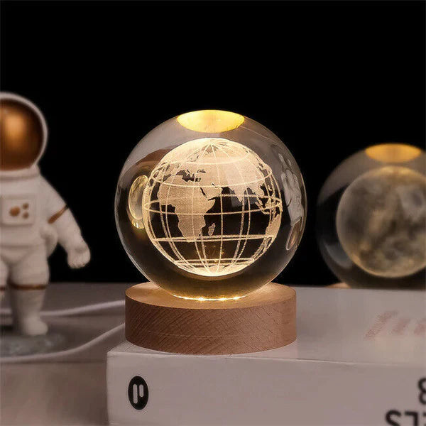 Celestialglow - trójwymiarowa lampa-globus z pokazem prawdziwych scen planetarnych dla miłośników gwiazd | Fioriscas