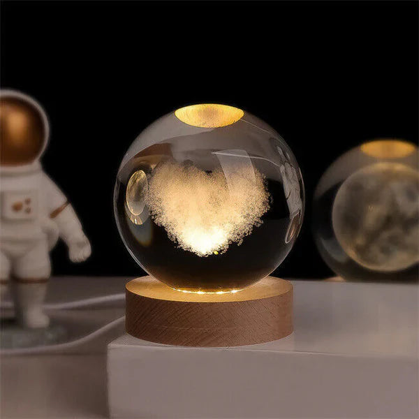 Celestialglow - trójwymiarowa lampa-globus z pokazem prawdziwych scen planetarnych dla miłośników gwiazd | Fioriscas