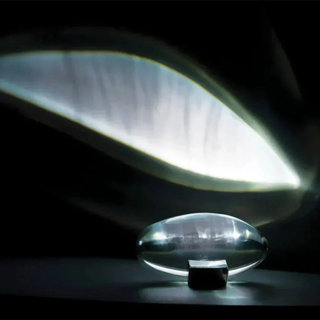 Solara Crystal Table Lamp With Built-In Star Projector