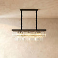 Lampadario Lumiere Crystal Halo che emana fascino hollywoodiano in nero o oro