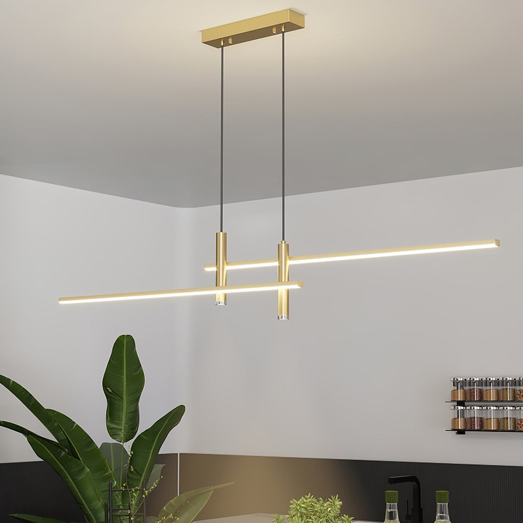 Pendelleuchte mit linearer Silhouette, Nexa LED-Esszimmerleuchte