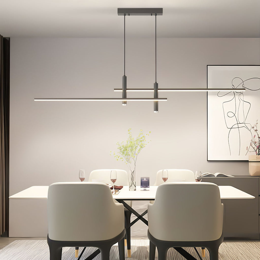Pendelleuchte mit linearer Silhouette, Nexa LED-Esszimmerleuchte