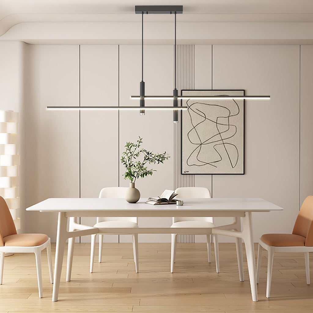 Pendelleuchte mit linearer Silhouette, Nexa LED-Esszimmerleuchte