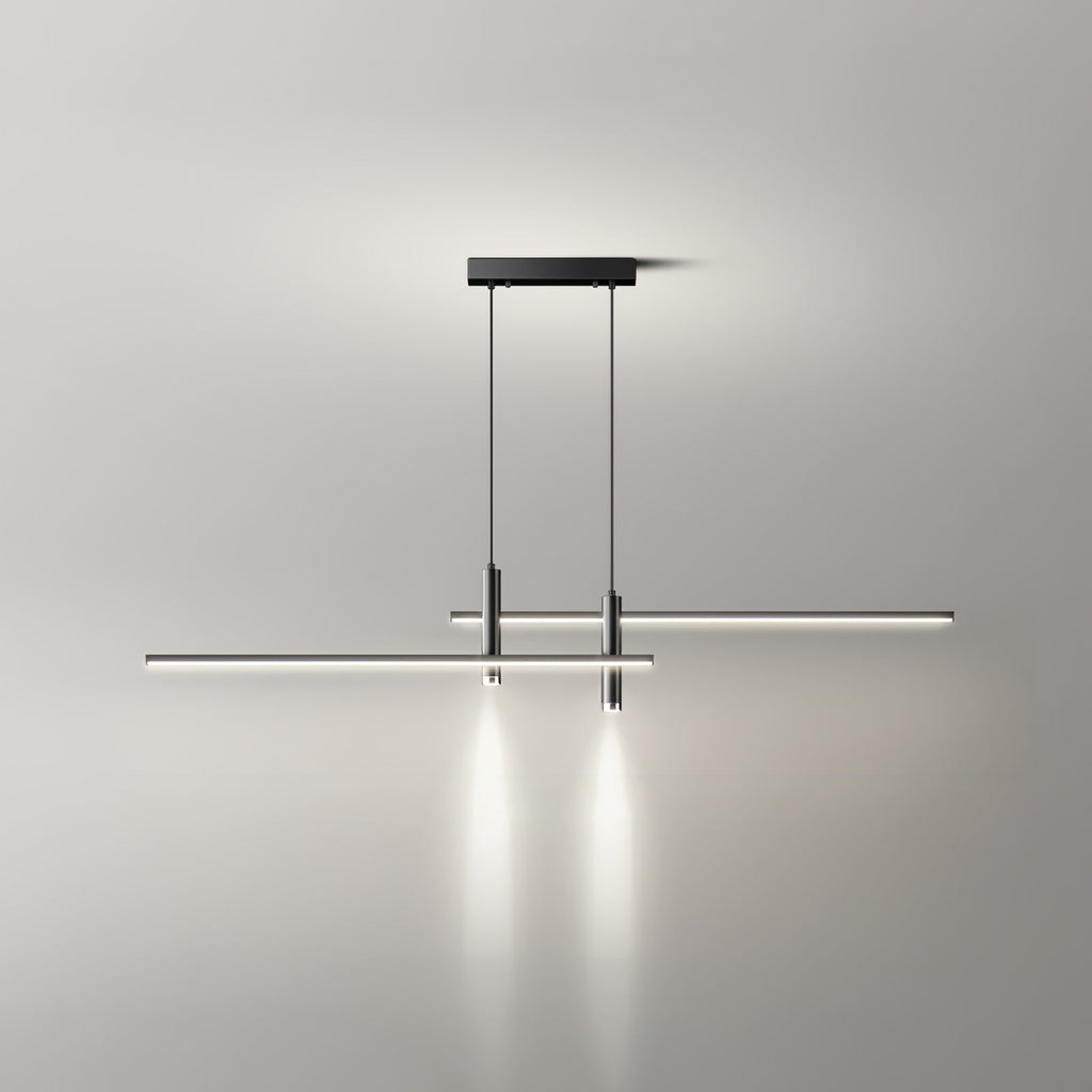 Pendelleuchte mit linearer Silhouette, Nexa LED-Esszimmerleuchte