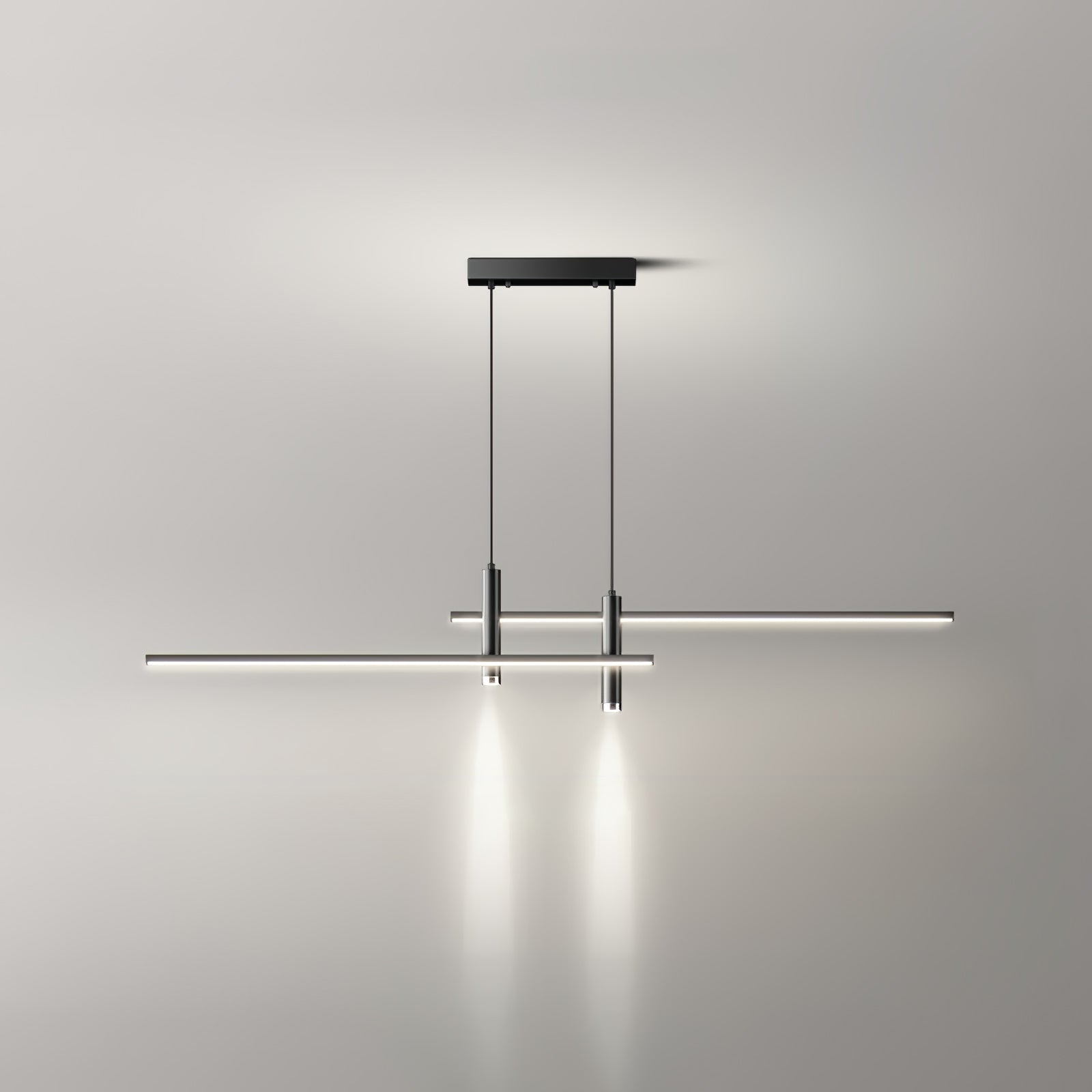 Pendelleuchte mit linearer Silhouette, Nexa LED-Esszimmerleuchte