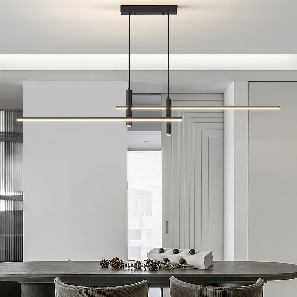 Pendelleuchte mit linearer Silhouette, Nexa LED-Esszimmerleuchte