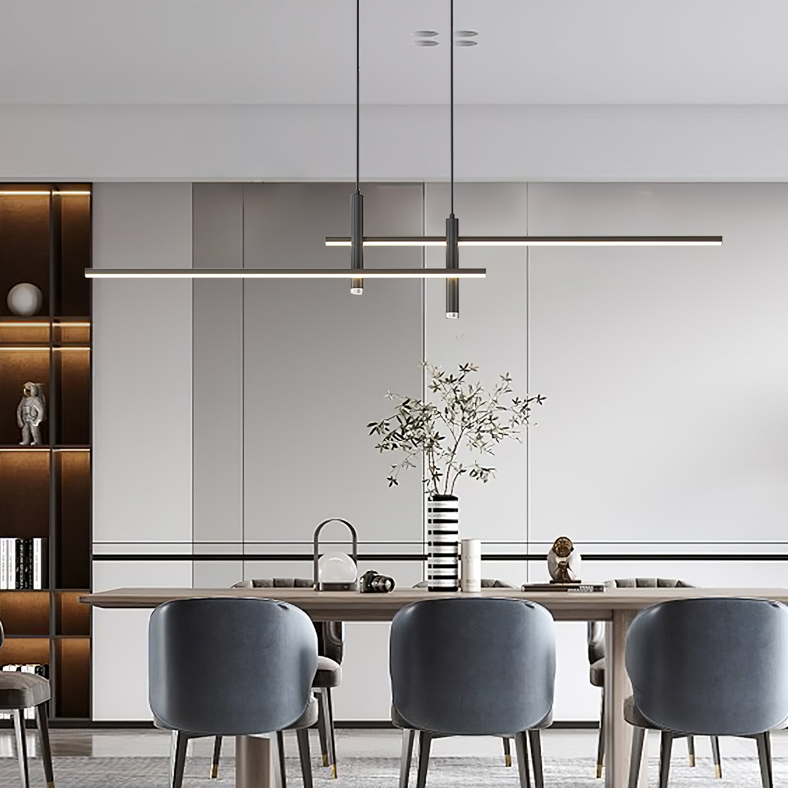 Pendelleuchte mit linearer Silhouette, Nexa LED-Esszimmerleuchte