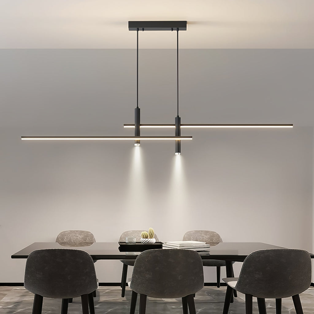 Pendelleuchte mit linearer Silhouette, Nexa LED-Esszimmerleuchte