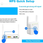 Dual-Band WiFi Range Extender For Home & Garden, AeroLink, Up to 1200 Mbps