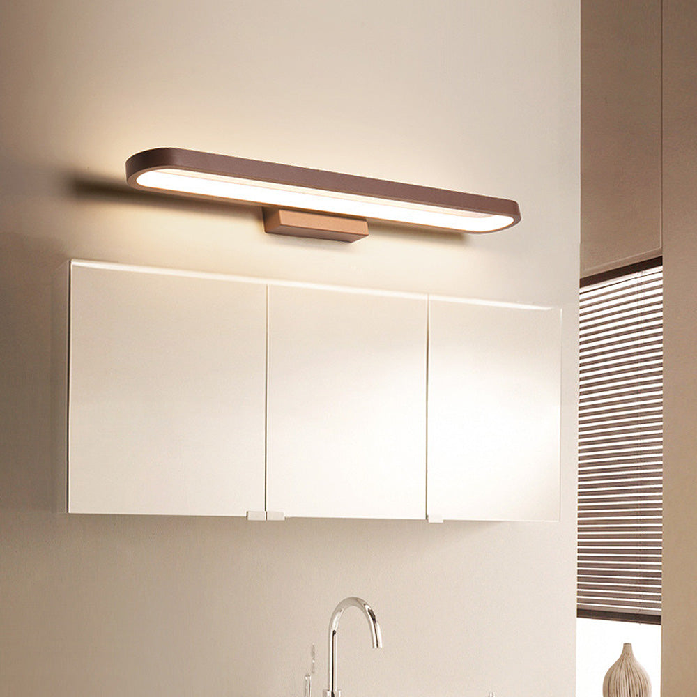 LED-Wandleuchte fürs Badezimmer, Aluminium und Acryl, Festanschluss, 5 Größen