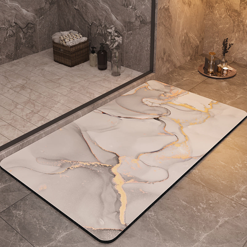 Stonewell Plush Bathroom Mat, Non-Slip Quick-Dry Bath Rug