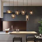 June minimalistische fles glazen hanglamp smoke grijs | Fioriscas