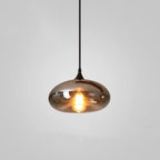 June minimalistische fles glazen hanglamp smoke grijs | Fioriscas