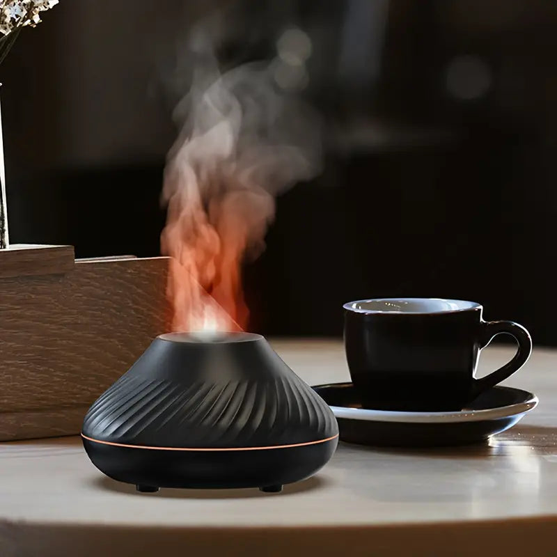 Aromatherapie-mistverstuiver met vlameffect en functie voor etherische olie