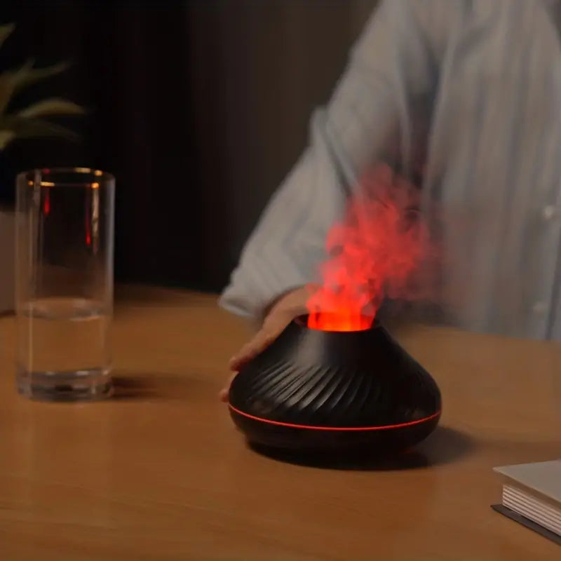 Aromatherapie-mistverstuiver met vlameffect en functie voor etherische olie