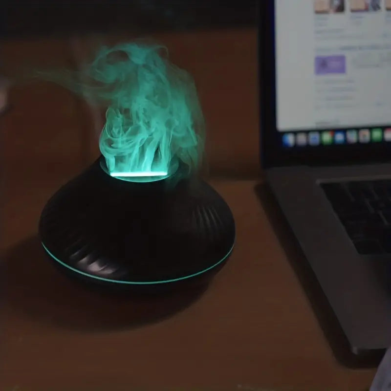 Aromatherapie-mistverstuiver met vlameffect en functie voor etherische olie