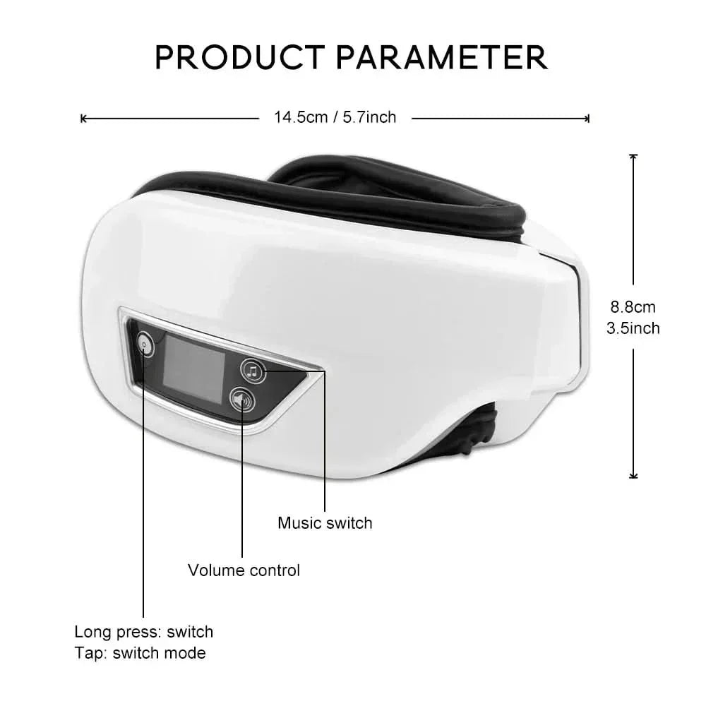 Massagem com pressão de ar, calor e vibração, com Bluetooth e função dobrável - Fioriscas