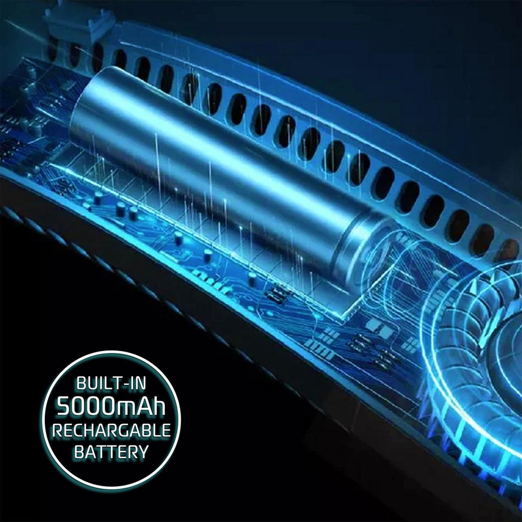 Ventilator de gât reîncărcabil fără palete, alimentat prin USB, răcorire fără mâini pentru călătorii | Fioriscas