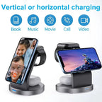 3-in-1 Magnetic Charging Station for iPhone, Watch & AirPods - Fioriscas