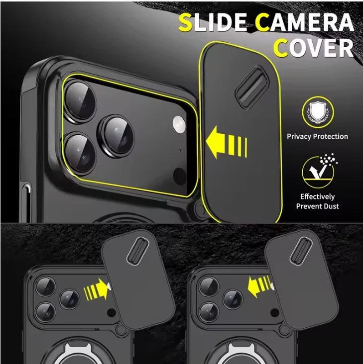 Custodia resistente e antiurto con anello magnetico per iPhone 17 - Fioriscas